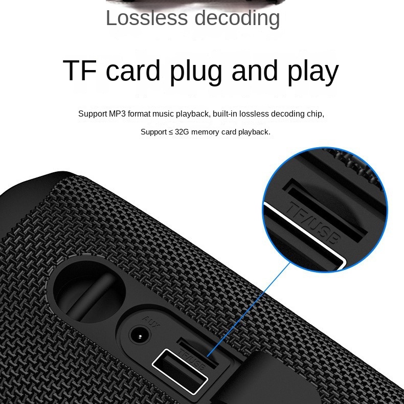Haut-parleur Bluetooth portable - Basses puissantes de 30 W, Harman DSP, étanche, Bluetooth, chargement Type-C, prise en charge de la carte TF, couplage PartyBoost_voghion.com
