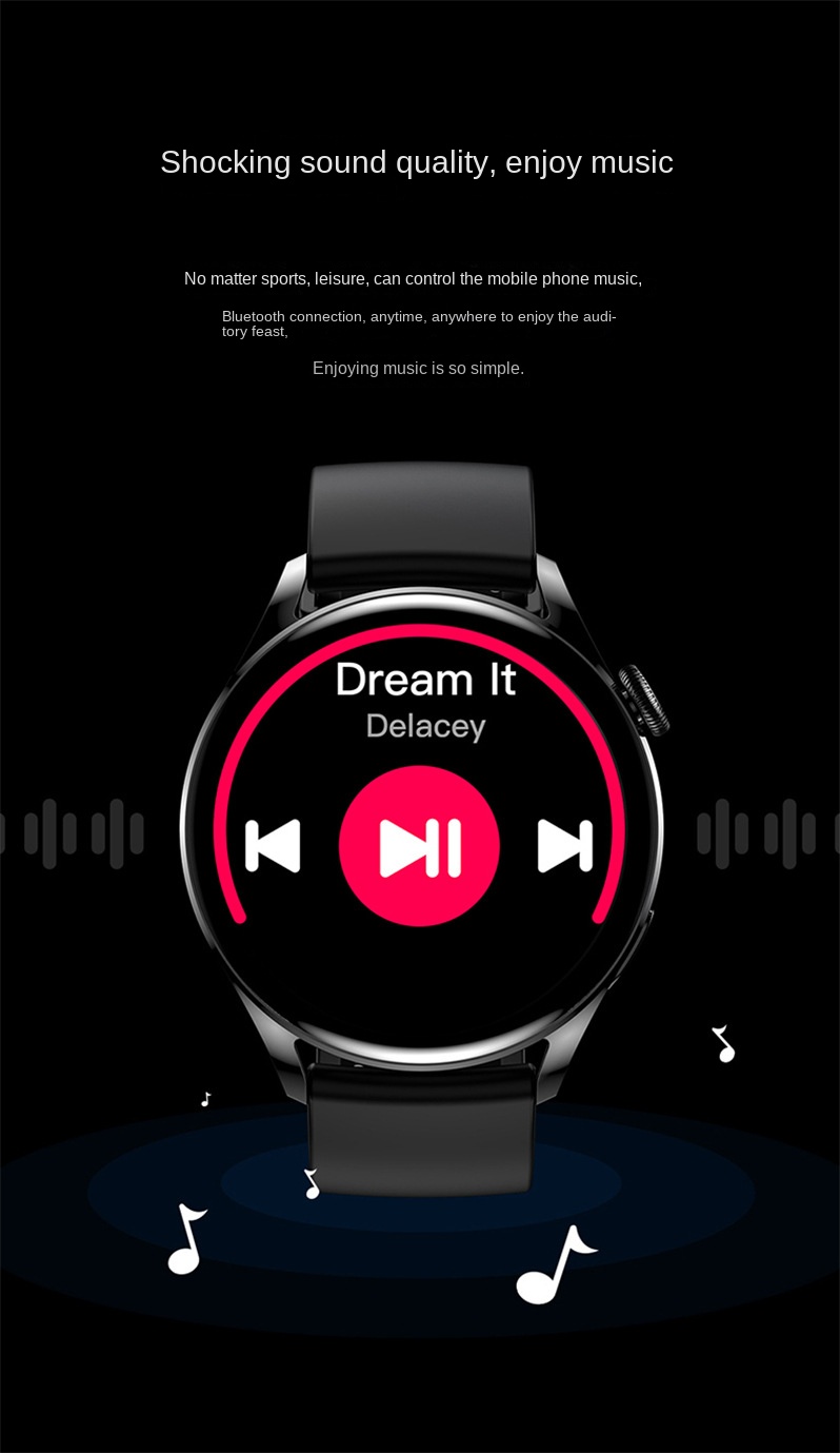 Bluetooth Calling Smartwatch - 1.28-inch HD Touchscreen, Health Monitoring, Sports Tracking, Wireless Charging, Multi-Language Support_voghion.com
