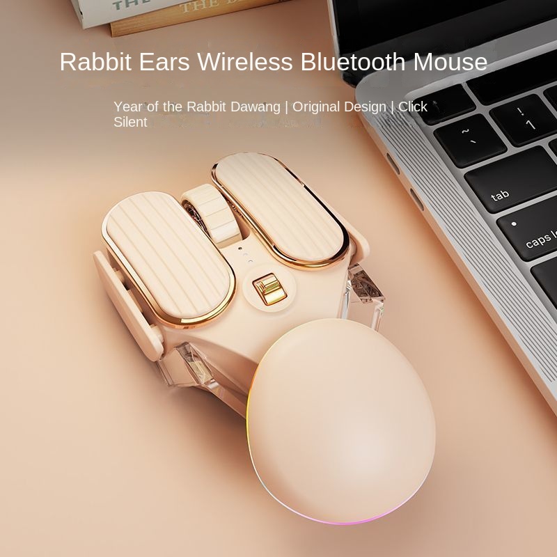 Újdonság: Cherish Her Sweet Style - Limitált kiadású Lucky Rabbit vezeték nélküli egér lányoknak, imádnivalóan ergonomikus, ajándék csuklótámasszal_voghion.com