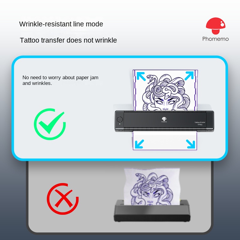 TP81 Pro Tattoo Printer - High-Precision Thermal Inkless Technology for Artistic Tattoo Transfers_voghion.com