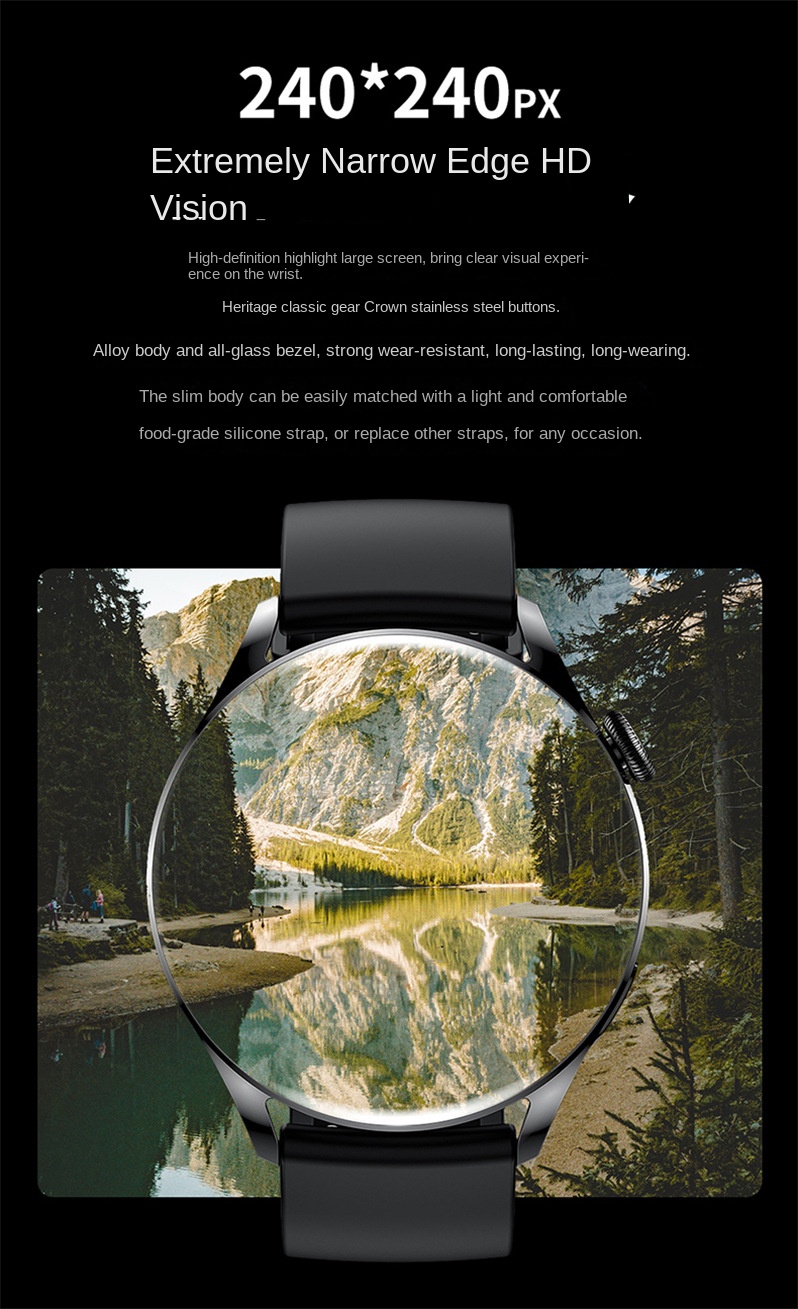 Bluetooth Calling Smartwatch - 1.28-inch HD Touchscreen, Health Monitoring, Sports Tracking, Wireless Charging, Multi-Language Support_voghion.com