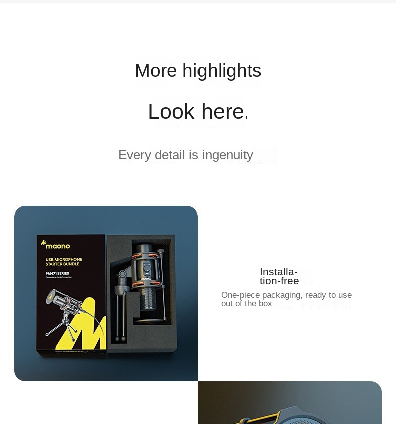 maono Flashy | High-Fidelity Noise-Cancelling Recording Microphone Set - Essential Kit for Professional Recording, Live Streaming, and Karaoke_voghion.com