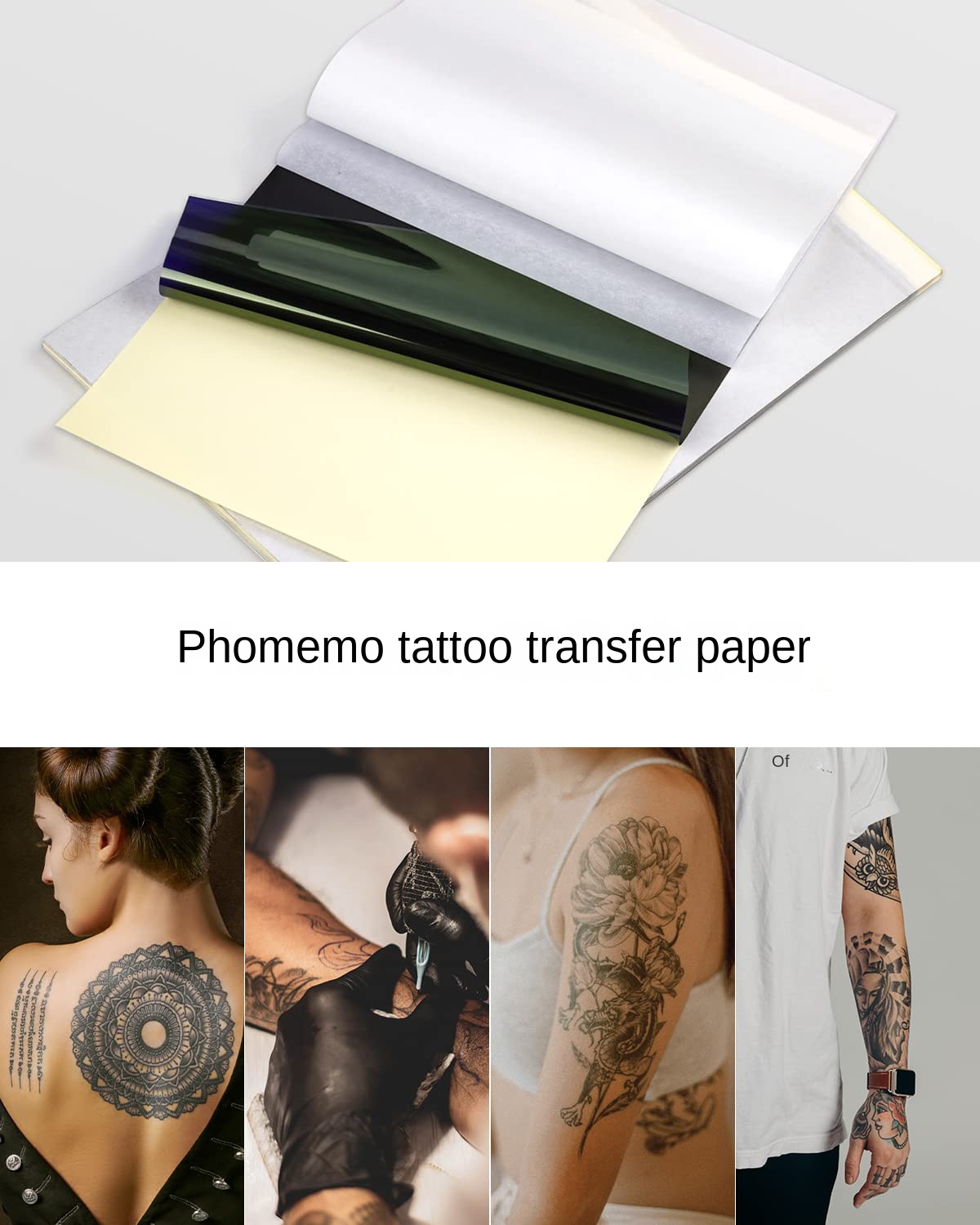 PhomemoA4/Letter Tattoo Transfer Paper Suitable for TP81/M08F/TP83 Thermal Tattoo Printer_voghion.com
