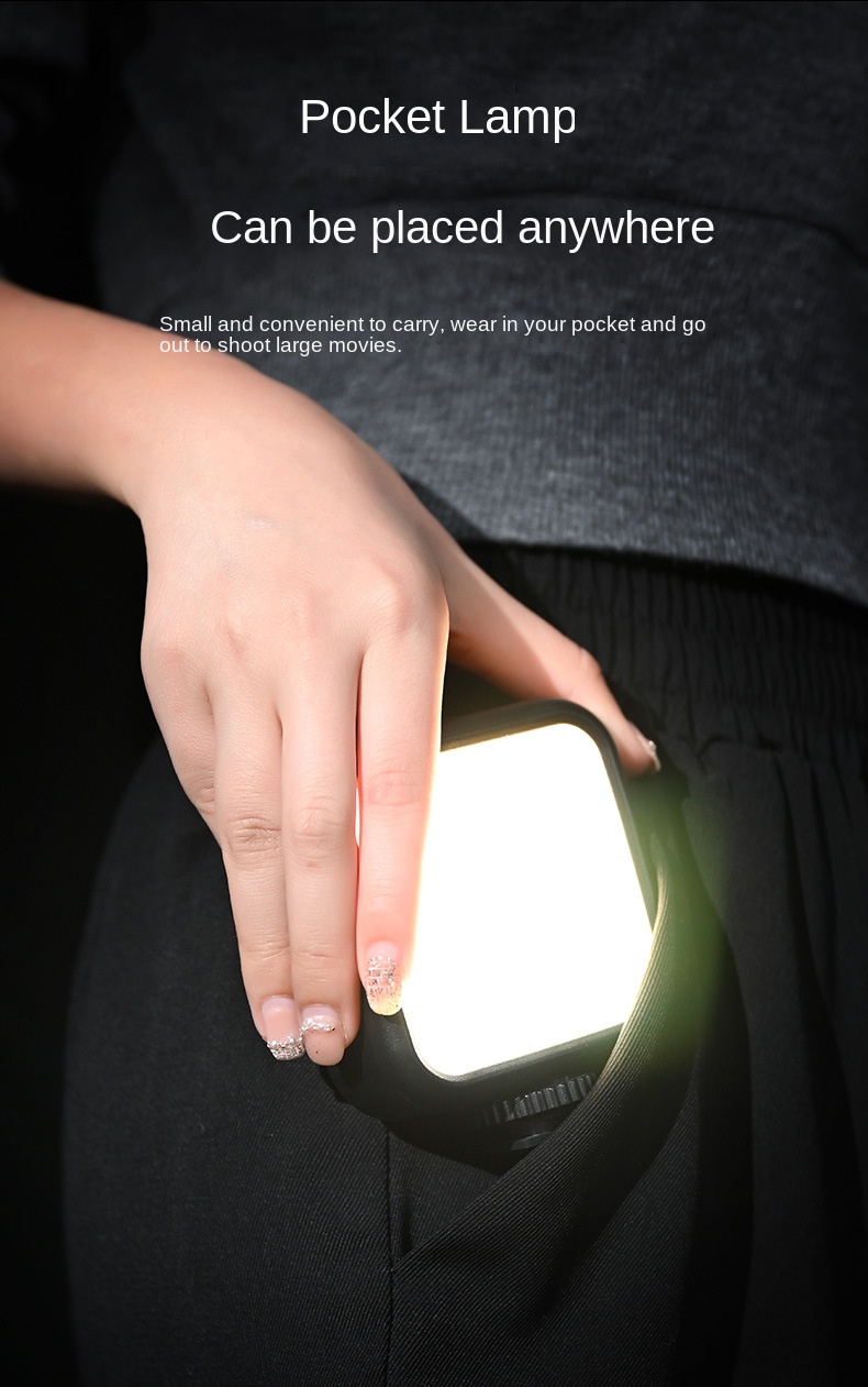 Kreativní RGB LED kapesní světlo – profesionální osvětlení pro fotografování a video s více než 3600 barvami a přenosným designem_voghion.com