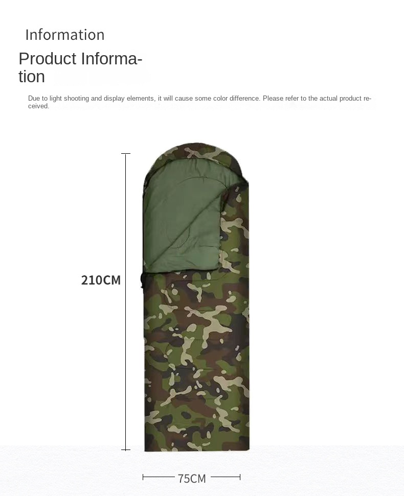 Adult Outdoor Portable Windproof Thickened Camping Office Emergency Sleeping Envelope Camp Bag_voghion.com