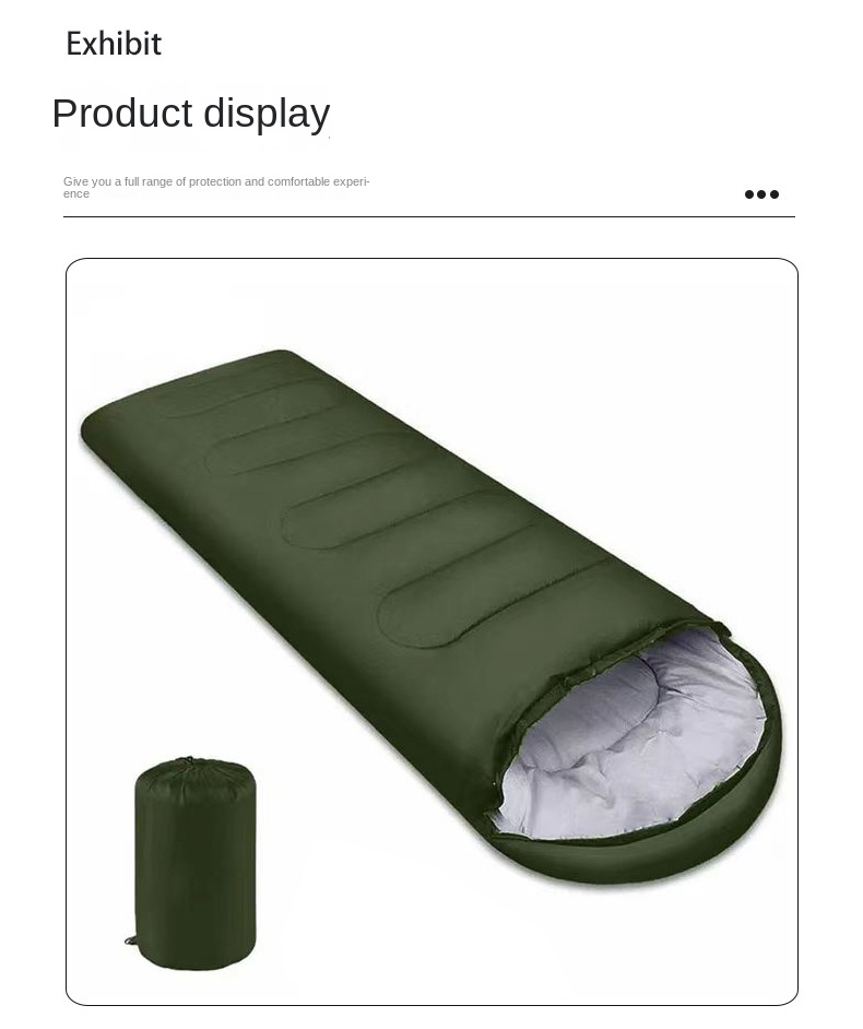 Adult Outdoor Portable Windproof Thickened Camping Office Emergency Sleeping Envelope Camp Bag_voghion.com