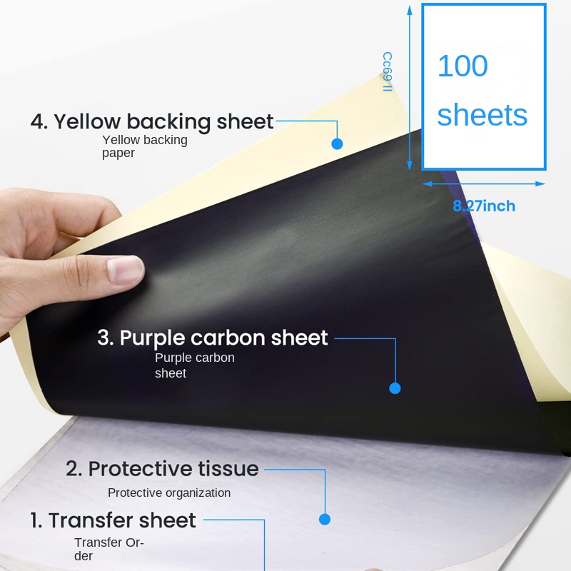 PhomemoA4/Letter Tattoo Transfer Paper Suitable for TP81/M08F/TP83 Thermal Tattoo Printer_voghion.com