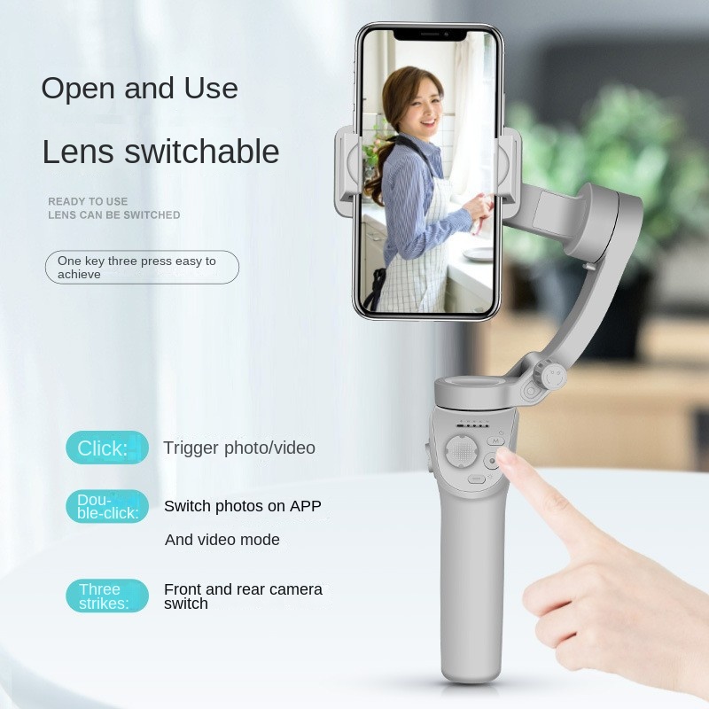 Élő közvetítés szelfi Wonder M01 Pro 3 tengelyes okostelefonos karmantyústabilizátor – Rögzítsen sima filmes videókat AI-követéssel és hosszú élettartamú akkumulátorral_voghion.com